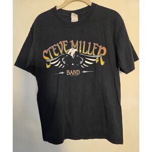 Steve Miller Band Fly Like An Eagle 2005 Double Sided T-Shirt Black Size M